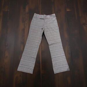 Maurices Burgundy Plaid Stretch Pants